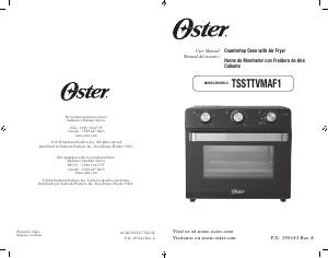 Manual de uso Oster TSSTTVMAF1 Horno