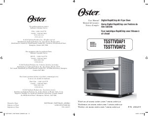 Manual de uso Oster TSSTTVDAF1 Horno