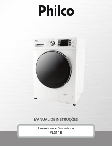 Manual Philco PLS11B Máquina de lavar e secar roupa