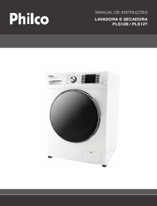 Manual Philco PLS12B Máquina de lavar e secar roupa