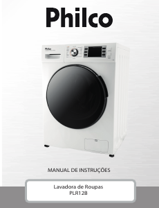 Manual Philco PLR12B Máquina de lavar roupa
