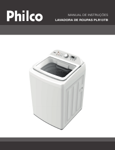 Manual Philco PLR13TB Máquina de lavar roupa