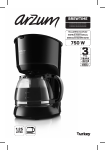 Manual Arzum AR 3046 Brewtime Coffee Machine