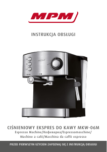 Instrukcja MPM MKW-06M Ekspres do espresso