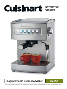 Handleiding Cuisinart EM-200 Espresso-apparaat