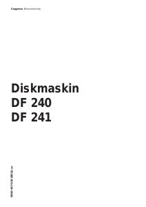 Bruksanvisning Gaggenau DF240140 Diskmaskin