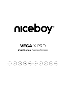 Manuál Niceboy VEGA X PRO Akční kamera