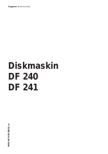 Bruksanvisning Gaggenau DF241161 Diskmaskin