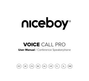 Priročnik Niceboy VOICE Call PRO Konferenčni telefon