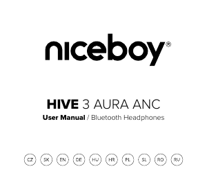 Handleiding Niceboy HIVE 3 Aura ANC Koptelefoon