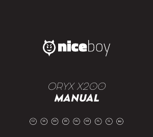 Használati útmutató Niceboy ORYX X200 Mikrofonos fejhallgató