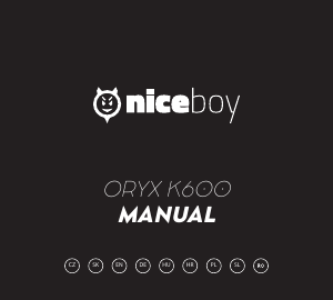 Manual Niceboy ORYX K600 Keyboard