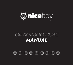 Manual Niceboy ORYX M300 Duke Mouse