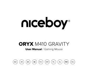 Használati útmutató Niceboy ORYX M410 Gravity Egér