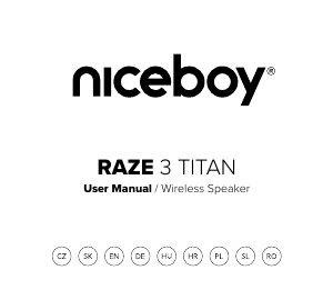 Instrukcja Niceboy RAZE 3 Titan Głośnik