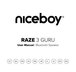 Instrukcja Niceboy RAZE 3 Guru Głośnik