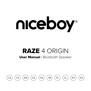Manuál Niceboy RAZE 4 Origin Reproduktor
