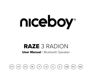 Руководство Niceboy RAZE 3 Radion Динамики