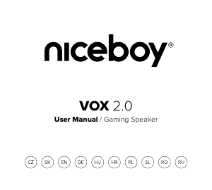 Használati útmutató Niceboy ORYX VOX 2.0 Hangszóró