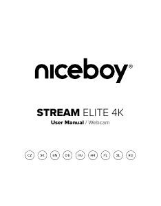 Manual Niceboy STREAM Elite 4K Cameră web