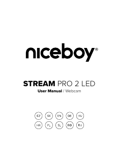 Manuál Niceboy STREAM PRO 2 LED Webová kamera