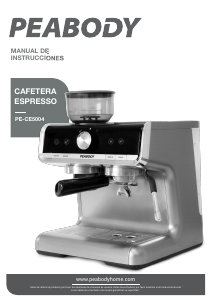 Manual de uso Peabody PE-CE5004 Máquina de café espresso
