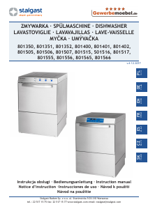 Instrukcja Stalgast 801351 Zmywarka