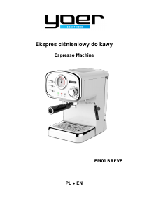 Handleiding Yoer EM01 Breve Espresso-apparaat