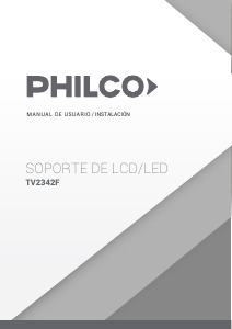 Manual de uso Philco TV2342F Soporte de pared