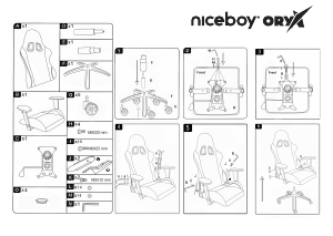 Hướng dẫn sử dụng Niceboy ORYX Throne Ghế văn phòng