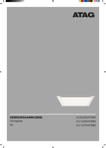 Manual ATAG CU902554TMM Cooker Hood