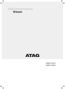 Handleiding ATAG KD85140CD Vriezer