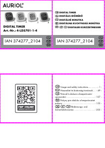 Bedienungsanleitung Auriol IAN 374277 Küchentimer