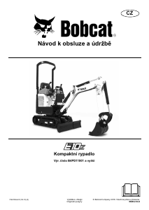 Manuál Bobcat E10z Bagr