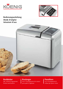 Manuale Koenig B02106 Macchina per il pane