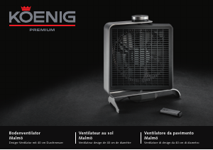 Mode d’emploi Koenig B05412 Ventilateur