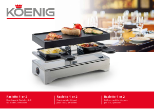 Manuale Koenig B02241 Raclette grill