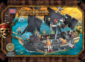 Bedienungsanleitung Mega Bloks set 1066 Pirates of the Caribbean Black Pearl