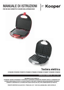 Manuale Kooper 2193665 Grill a contatto