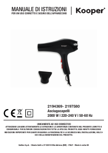 Manual Kooper 2197580 Hair Dryer