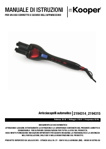 Manuale Kooper 2194314 Modellatore per capelli