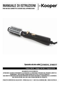 Manuale Kooper 2194316 Modellatore per capelli
