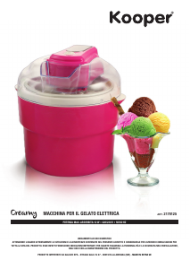 Manuale Kooper 2170125 Macchina del gelato