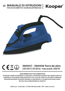 Manuale Kooper 5901018 Ferro da stiro