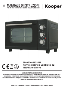 Manual Kooper 5902539 Oven