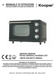 Manual Kooper 5902535 Oven