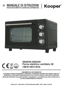 Manuale Kooper 5902536 Forno