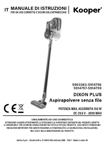 Manuale Kooper 5914759 Aspirapolvere