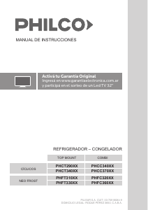 Manual de uso Philco PHCC340B Frigorífico combinado