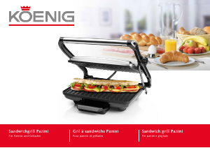 Manuale Koenig B02315 Grill a contatto